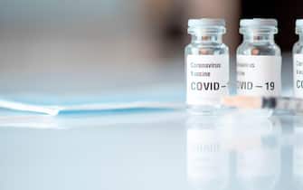 Nobel coronavirus covid-19 vaccine vial a illustrative picture.