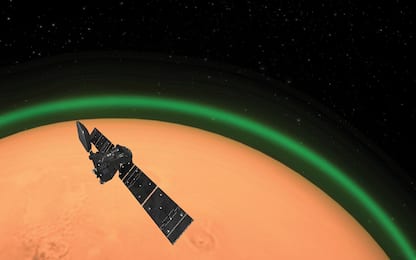 Catturato per la prima volta un bagliore verde nell’atmosfera di Marte