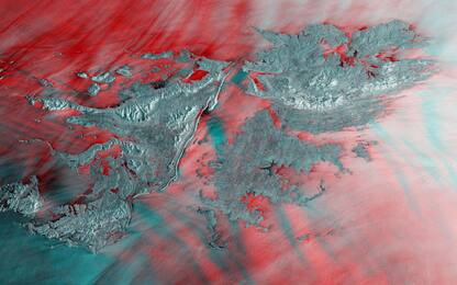 Le Isole Falkland viste dai satelliti dell'European Space Agency. FOTO