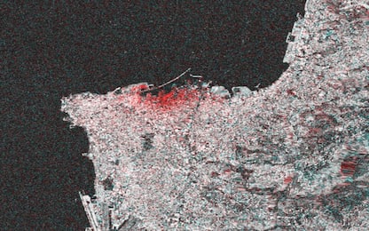 Beirut, i danni delle esplosioni fotografati dallo spazio. FOTO
