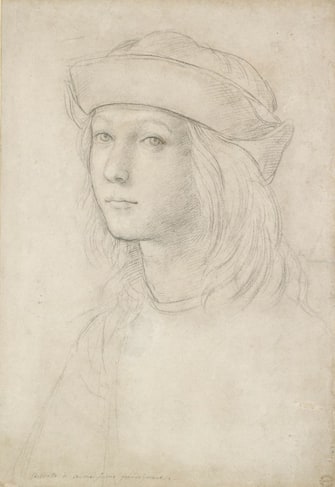 Portrait of an unknown Youth (possibly a self-portrait). Dimensions: height x width: sheet 38.1 x 26.1 cm (Photo by Ashmolean Museum/Heritage Images/Getty Images)