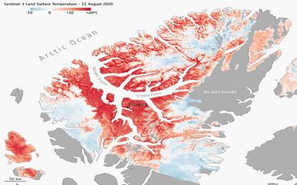 Artico, i satelliti europei hanno registrato un caldo record