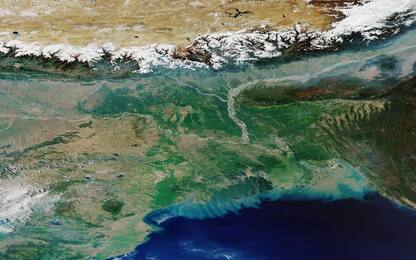 Il delta del fiume Gange fotografato dai satelliti. FOTO