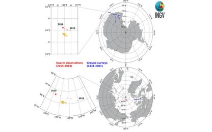 Il polo nord magnetico corre veloce verso la Siberia: lo studio