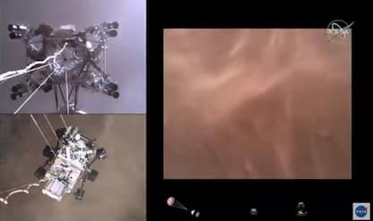 Le immagini dell'atterraggio di Perseverance su Marte: VIDEO