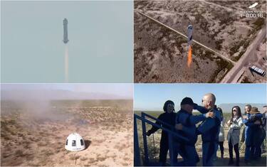 Blue Origin, volo riuscito per il capitano Kirk di Star Trek. VIDEO