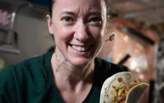 - Space, Space -20211029-International Space Station Crew Eats Tacos for Experiment
The crew of the International Space Station (ISS) tucked into space tacos on Friday (29 Oct) – complete with chillies grown on board. 
NASA Astronaut Megan McArthur reported: "Friday Feasting! After the harvest, we got to taste red and green chile.  Then we filled out surveys (got to have the data!).  Finally, I made my best space tacos yet:  fajita beef, rehydrated tomatoes & artichokes, and HATCH CHILE!”

-PICTURED: General View (International Space Station Crew Eats Tacos)
-PHOTO by: NASA/Cover Images/INSTARimages.com
-50839052.jpg

This is an editorial, rights-managed image. Please contact Instar Images LLC for licensing fee and rights information at sales@instarimages.com or call +1 212 414 0207 This image may not be published in any way that is, or might be deemed to be, defamatory, libelous, pornographic, or obscene. Please consult our sales department for any clarification needed prior to publication and use. Instar Images LLC reserves the right to pursue unauthorized users of this material. If you are in violation of our intellectual property rights or copyright you may be liable for damages, loss of income, any profits you derive from the unauthorized use of this material and, where appropriate, the cost of collection and/or any statutory damages awarded