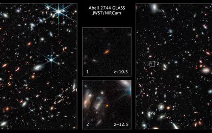 Il telescopio James Webb vede due galassie all'alba del cosmo. FOTO