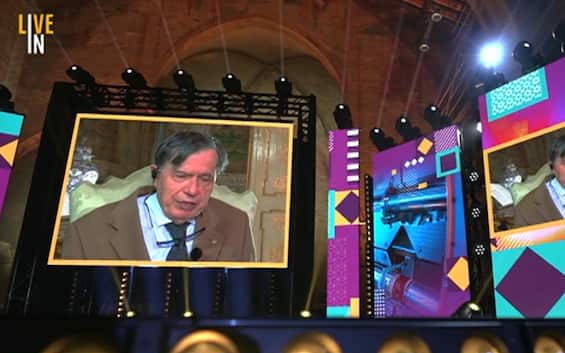 Nobel Prize Giorgio Baresi guest on Sky TG24 Live in Bergamo 2022. Video