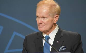 Nigeria and Rwanda become the first nations to sign the Artemis Accords at the U.S. - Africa Space Forum in Washington, D.C. on December 13, 2022. NASA Administrator Bill Nelson delivers remarks prior to the signing. (Photo By Kyle Mazza/Sipa USA)