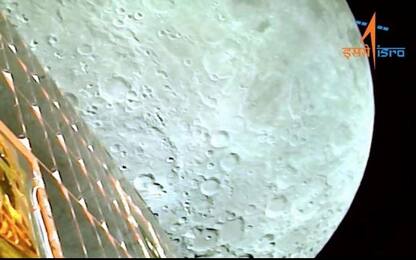 Luna, le prime immagini riprese dalla sonda indiana Chandrayaan-3