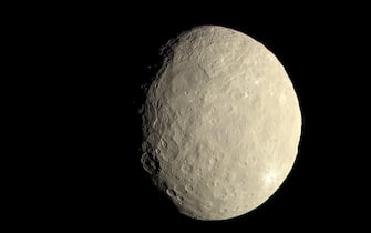 epa07136470 A handout photo made available by the NASA shows an image of Ceres approximating how the dwarf planet's colors would appear to the eye calculated colors using a reflectance spectrum (issued 02 November 2018).  NASAâs Dawn spacecraft has gone silent on 01 November 2018 as scheduled, ending a historic mission that studied time capsules from the solar systemâs earliest chapter.  Dawn missed scheduled communications sessions with NASA's Deep Space Network on Wednesday, Oct. 31, and Thursday, Nov. 1. After the flight team eliminated other possible causes for the missed communications, mission managers concluded that the spacecraft finally ran out of hydrazine, the fuel that enables the spacecraft to control its pointing.  Dawn waa the first mission to visit a dwarf planet - a round body that orbits the sun but, unlike a planet, does not clear its orbital path of other objects.  EPA / NASA / JPL-Caltech / UCLA / MPS / DLR / IDA / HANDOUT HANDOUT EDITORIAL USE ONLY / NO SALES