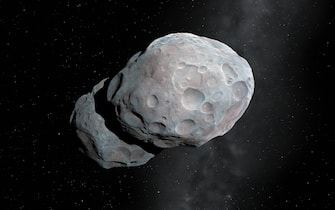 Asteroid 624 Hektor, computer artwork.  624 Hektor is a Trojan asteroid.