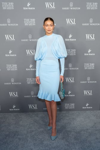 NEW YORK, NEW YORK - NOVEMBER 06: Gigi Hadid attends the WSJ Mag 2019 Innovator Awards at The Museum of Modern Art on November 06, 2019 in New York City. (Photo by Mark Sagliocco/WireImage)