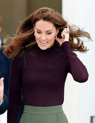 LONDON, UNITED KINGDOM - OCTOBER 09: (EMBARGOED FOR PUBLICATION IN UK NEWSPAPERS UNTIL 24 HOURS AFTER CREATE DATE AND TIME) Catherine, Duchess of Cambridge visits The Angela Marmont Centre For UK Biodiversity at the Natural History Museum on October 9, 2019 in London, England. HRH is Patron of the Natural History Museum. (Photo by Max Mumby/Indigo/Getty Images)