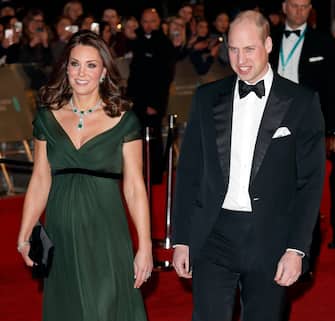 LONDON, UNITED KINGDOM - FEBRUARY 18: (EMBARGOED FOR PUBLICATION IN UK NEWSPAPERS UNTIL 24 HOURS AFTER CREATE DATE AND TIME) Catherine, Duchess of Cambridge and Prince William, Duke of Cambridge attend the EE British Academy Film Awards (BAFTA) held at the Royal Albert Hall on February 18, 2018 in London, England. (Photo by Max Mumby/Indigo/Getty Images)