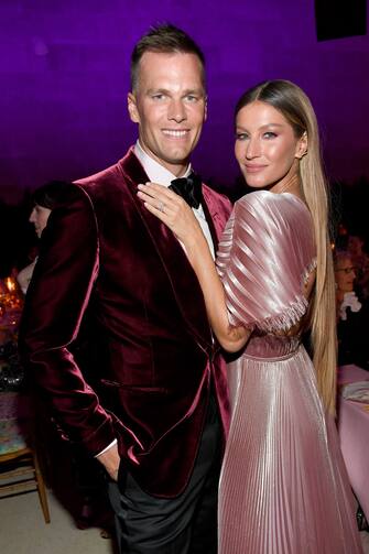 NEW YORK, NEW YORK - MAY 06:  (EXCLUSIVE COVERAGE) Tom Brady and Gisele Bundchen attend The 2019 Met Gala Celebrating Camp: Notes on Fashion at Metropolitan Museum of Art on May 06, 2019 in New York City. (Photo by Kevin Mazur/MG19/Getty Images for The Met Museum/Vogue)