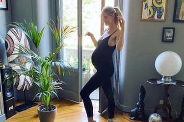 Eva Riccobono has posted a story on Instagram with the following remarks:
I’m so happy to wear my friend’s creation @bumpsuit by @nictrunfio.
It’s so perfect during pregnancy, super soft and comfy.
And I’d like to specify that this is not an #adv, I bought it and I’m proud I did it. 
Instagram 04/05/2020  

This is a private photo posted on social networks and supplied by this Agency. This Agency does not claim any ownership including but not limited to copyright or license in the attached material. Fees charged by this Agency are for Agency's services only, and do not, nor are they intended to, convey to the user any ownership of copyright or license in the material. By publishing this material you expressly agree to indemnify and to hold this Agency and its directors, shareholders and employees harmless from any loss, claims, damages, demands, expenses (including legal fees), or any causes of action or allegation against this Agency arising out of or connected in any way with publication of the material. (private/IPASocialIT / IPA / IPA / IPA/Fotogramma,  - 2020-05-04) p.s. la foto e' utilizzabile nel rispetto del contesto in cui e' stata scattata, e senza intento diffamatorio del decoro delle persone rappresentate