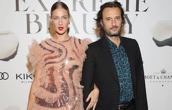 MILAN, ITALY - SEPTEMBER 20: Eva Riccobono and Matteo Ceccarini attend the Vogue Italia Cocktail Party during the Milan Fashion Week Spring/Summer 2020 on September 20, 2019 in Milan, Italy. (Photo by Andreas Rentz/Getty Images)