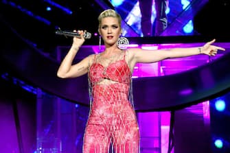 INDIO, CA - APRIL 14:  Katy Perry performs onstage with Zedd at Coachella Stage during the 2019 Coachella Valley Music And Arts Festival on April 14, 2019 in Indio, California.  (Photo by Kevin Winter/Getty Images for Coachella)