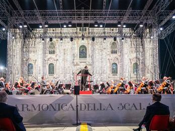 Riccardo Chailly dirige la Filarmonica nel "Concerto per l'Italia"