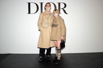 PARIS, FRANCE - SEPTEMBER 29: Reuben Selby and Maisie Williams attend the Dior Womenswear Spring/Summer 2021 show as part of Paris Fashion Week on September 29, 2020 in Paris, France. (Photo by Anthony Ghnassia/Getty Images for Dior)