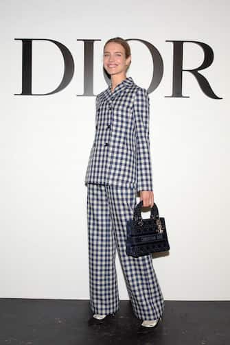 PARIS, FRANCE - SEPTEMBER 29: Natalia Vodianova attends the Dior Womenswear Spring/Summer 2021 show as part of Paris Fashion Week on September 29, 2020 in Paris, France. (Photo by Anthony Ghnassia/Getty Images for Dior)