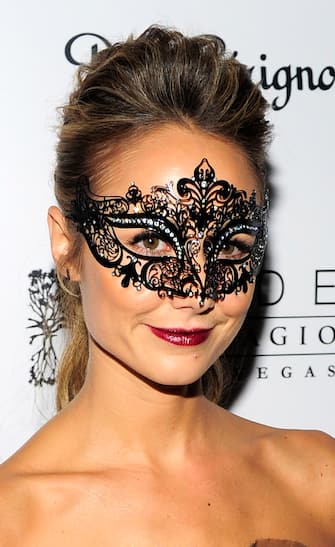 LAS VEGAS, NV - OCTOBER 27:  Actress/model Stacy Keibler arrives at Hyde Bellagio at the Bellagio to host a Halloween masquerade party on October 27, 2012 in Las Vegas, Nevada.  (Photo by Steven Lawton/Getty Images for Hyde Bellagio)