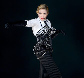 TEL AVIV, ISRAEL - MAY 31:  Madonna performs on stage during her "MDNA" tour at Ramat Gan Stadium on May 31, 2012 in Tel Aviv, Israel.  (Photo by Kevin Mazur/WireImage)
