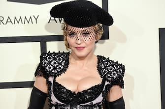 LOS ANGELES, CA - FEBRUARY 08:  Singer Madonna attends The 57th Annual GRAMMY Awards at the STAPLES Center on February 8, 2015 in Los Angeles, California.  (Photo by Jason Merritt/Getty Images)
