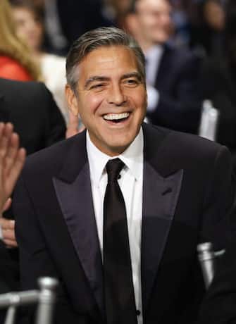 159272928 SANTA MONICA, CA - JANUARY 10: Actor/producer George Clooney attends the 18th Annual Critics' Choice Movie Awards held at Barker Hangar on January 10, 2013 in Santa Monica, California. (Photo by Christopher Polk/Getty Images for BFCA)