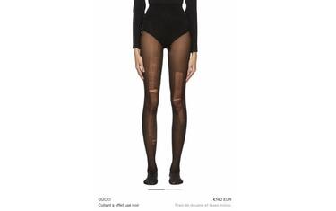 Gucci e le calze rotte da 140 euro che fanno scalpore ma sono sold out