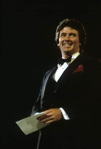 Patrick Duffy during the Fashion Aid show in aid of African famine relief, UK, 5th November 1985. (Photo by Georges De Keerle/Getty Images)