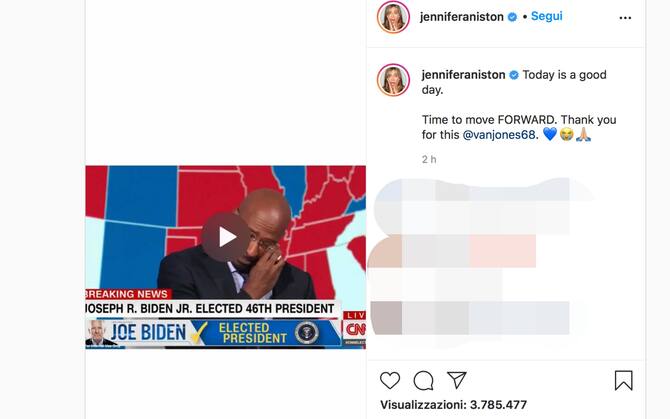 Usa 2020 Da Lady Gaga A Julia Roberts Le Star Esultano Per L Elezione Di Biden Foto