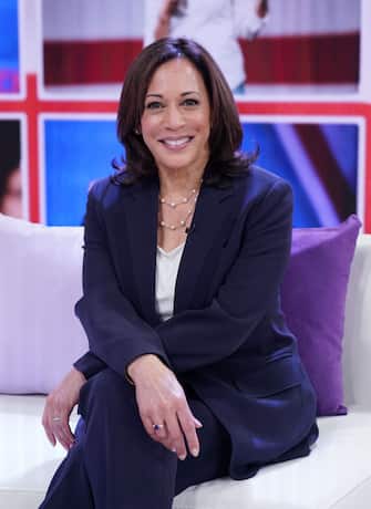 1182144979 MIAMI, FL - NOVEMBER 13: United States Senator from California and Democratic Presidential Candidate Kamala Harris is seen on the set of "Un Nuevo Dia" at Telemundo Center on November 13, 2019 in Miami, Florida. (Photo by Alexander Tamargo/Getty Images)