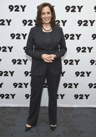 1081196262 NEW YORK, NY - JANUARY 11: U.S. Sen. Kamala Harris attends a conversation at 92nd Street Y on January 11, 2019 in New York City. (Photo by Dimitrios Kambouris/Getty Images)