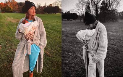Gigi Hadid, la foto social con la figlia in attesa del Natale