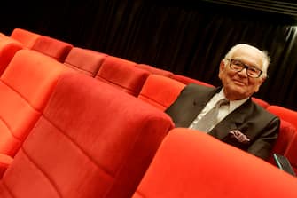 epa08909000 (FILE) - French designer Pierre Cardin poses during a press conference held for a charity event at the Greek National Opera sponsored by the NGO 'Greek Action for Africa' in Athens, Greece, 23 May 2011 (reissued 29 December 2020). According to media reports, Pierre Cardin has died aged 98.  EPA/ALEXANDROS VLACHOS *** Local Caption *** 02747583