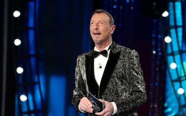 The presenter Amadeus opens the final of Sanremo Giovani at the theater of the Casino of Sanremo, Italy, 17 December 2020. ANSA/RICCARDO DALLE LUCHE