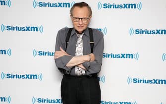 NEW YORK, NY - MARCH 31:  Legendary broadcaster Larry King visits the SiriusXM Studios for "A Conversation with Larry King, hosted by John Fugelsang" at SiriusXM Studios on March 31, 2017 in New York City.  (Photo by Taylor Hill/Getty Images for SiriusXM)