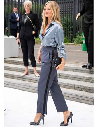 PARIS, FRANCE - JUNE 21: Kate Moss is seen during the Dior Homme Menswear Spring Summer 2020 show on June 21, 2019 in Paris, France. (Photo by Claudio Lavenia/Getty Images)