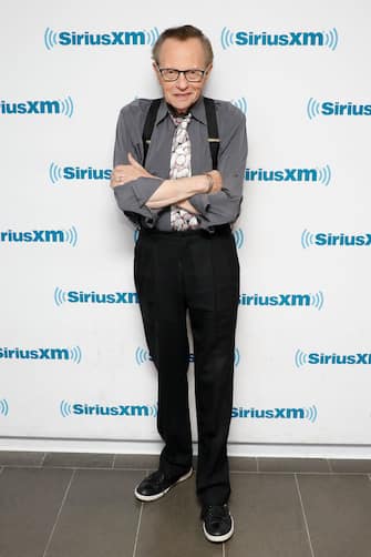 NEW YORK, NY - MARCH 31:  Legendary broadcaster Larry King visits the SiriusXM Studios for "A Conversation with Larry King, hosted by John Fugelsang" at SiriusXM Studios on March 31, 2017 in New York City.  (Photo by Taylor Hill/Getty Images for SiriusXM)