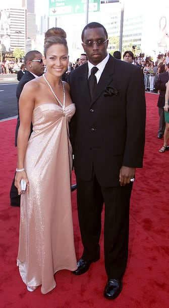 Jennifer Lopez and Sean 'Puffy' Combs arrive at the 1st Annual Latin Grammy Awards broadcast on Wednesday, September 13, 2000 at the Staples Center in Los Angeles, CA. Photo credit: Kevin Winter/ImageDirect