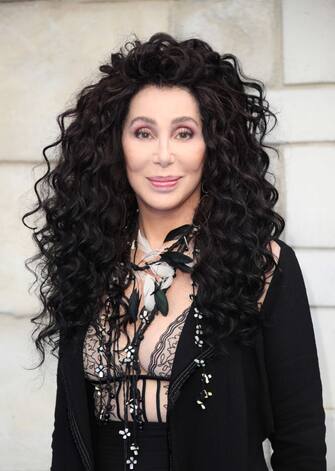 LONDON, ENGLAND - JULY 16:  Cher attends the UK Premiere of "Mamma Mia! Here We Go Again" at Eventim Apollo on July 16, 2018 in London, England.  (Photo by Mike Marsland/Mike Marsland/WireImage)