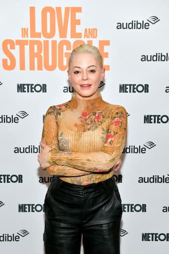 NEW YORK, NEW YORK - FEBRUARY 29: Rose McGowan attends as Audible presents: "In Love and Struggle" at Audible's Minetta Lane Theater on February 29, 2020 in New York City. (Photo by Craig Barritt/Getty Images for Audible)