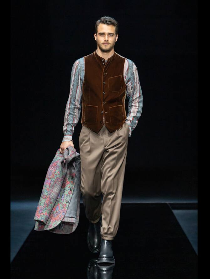 Milano Fashion Week 2021, la sfilata di Armani. FOTO