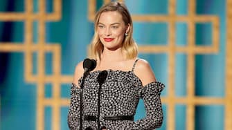 February 28, 2021, Beverly Hills, California, USA: Margot Robbie at the 78th Annual Golden Globe Awards held at the Beverly Hilton Hotel. (Credit Image: Â© Christopher Polk/NBC via ZUMA Wire)
