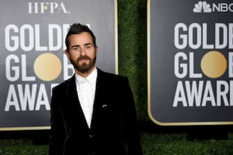 NEW YORK, NEW YORK - FEBRUARY 28: Justin Theroux attends the 78th Annual Golden GlobeÂ® Awards at The Rainbow Room on February 28, 2021 in New York City.  (Photo by Dimitrios Kambouris/Getty Images for Hollywood Foreign Press Association)