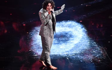 Madame sul palco del Festival di Sanremo
