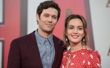 HOLLYWOOD, CALIFORNIA - MARCH 28: Adam Brody and Leighton Meester arrive at Warner Bros. Pictures and New Line Cinema's world premiere of "SHAZAM!" at TCL Chinese Theatre on March 28, 2019 in Hollywood, California. (Photo by Morgan Lieberman/FilmMagic)